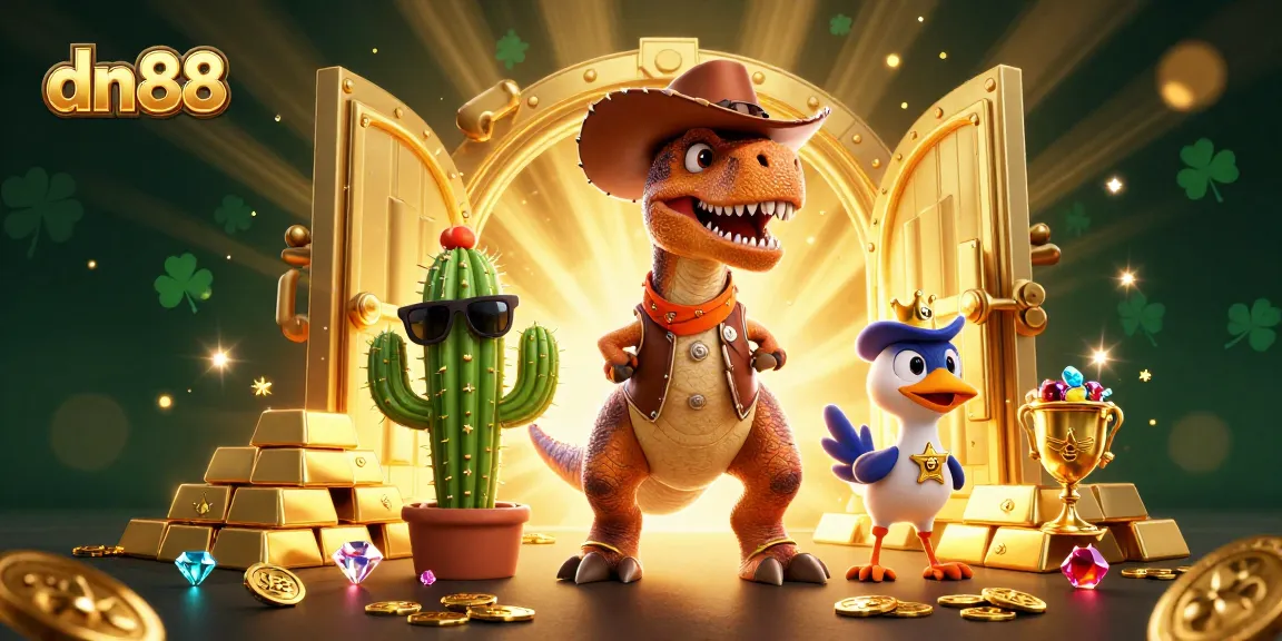 Win big with dn88 at the casino featuring lively characters and treasure galore.