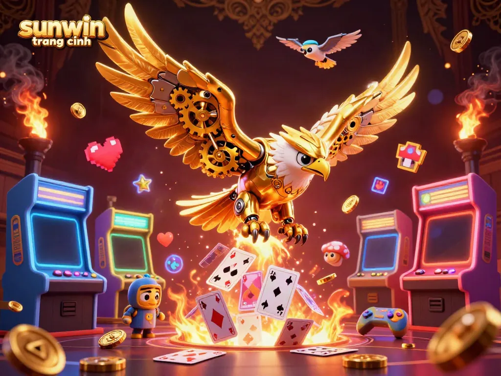 Experience explosive gaming excitement with sunwin trang chính through dynamic golden eagles and colorful arcade games!