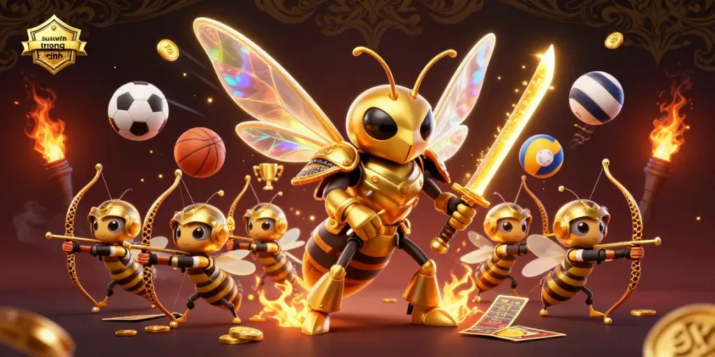 Experience thrilling gameplay at sunwin trang chính with captivating golden samurai hornets and dynamic sports elements.