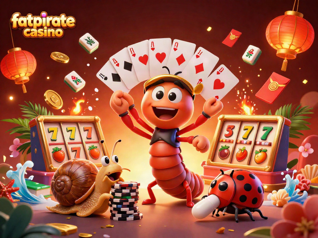 Experience thrilling play at fatpirate casino with engaging characters and vibrant game elements!